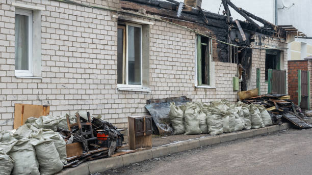 Professional Fire Damage Removal technician working in Purcellville, VA